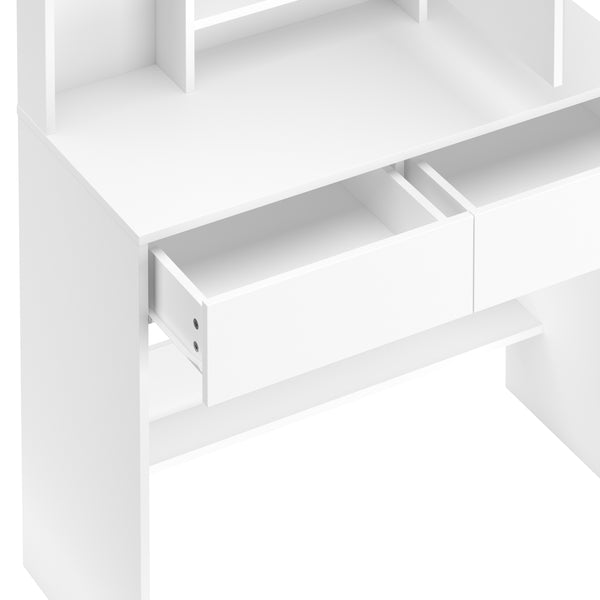 Dressing table with light VALERIA white
