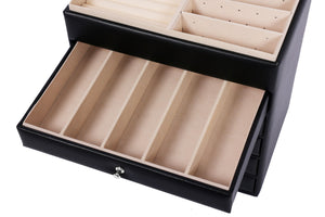 Schmuckkästchen 5 Schubladen schwarz