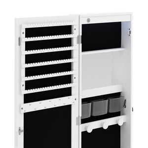 Schmuckschrank mit Spiegel ANTOINETTE weiss