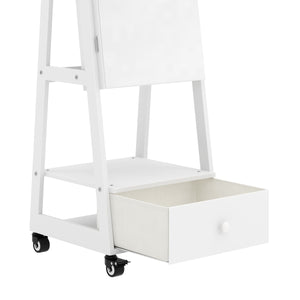 Schmuckschrank mit Spiegel CHARLOTTE weiss