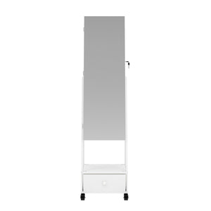 Schmuckschrank mit Spiegel CHARLOTTE weiss
