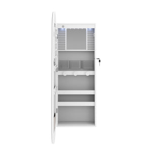 Schmuckschrank mit Spiegel VIVIENNE weiss