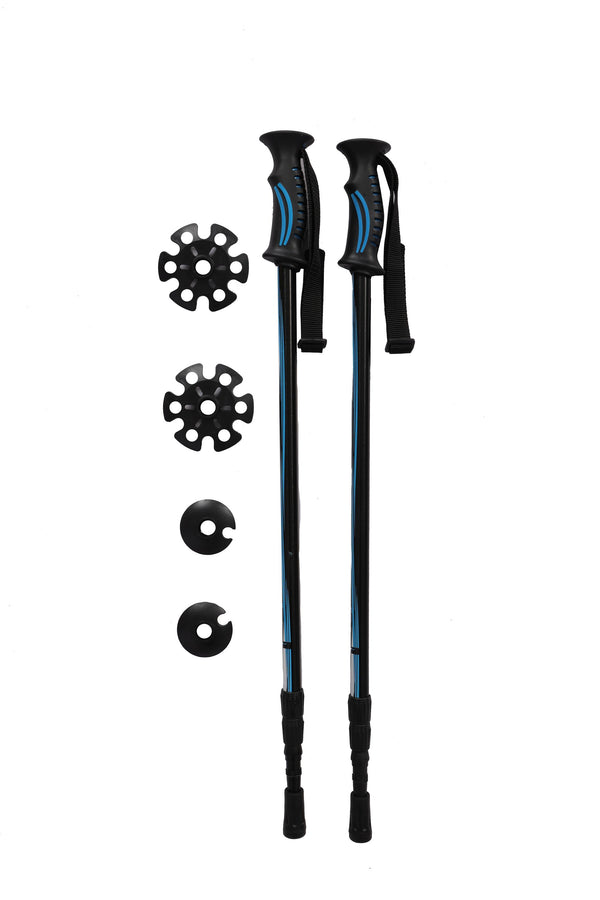 Schneeschuhe MAXI blau mit Stöcken