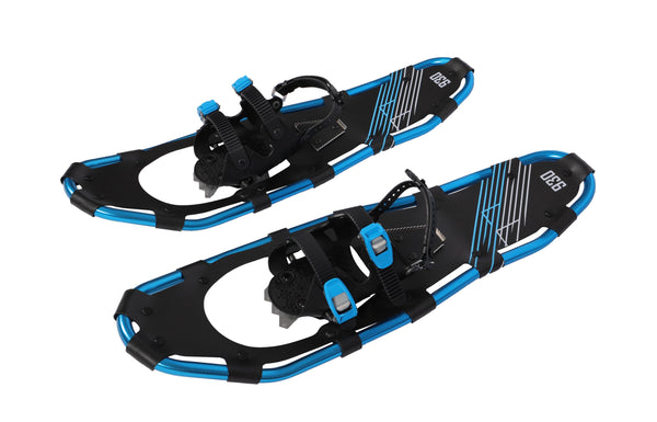 Schneeschuhe MAXI blau mit Stöcken