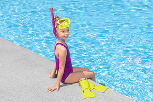 Schnorchel Set mit Flossen Crusader Essential Grösse 24 - 27