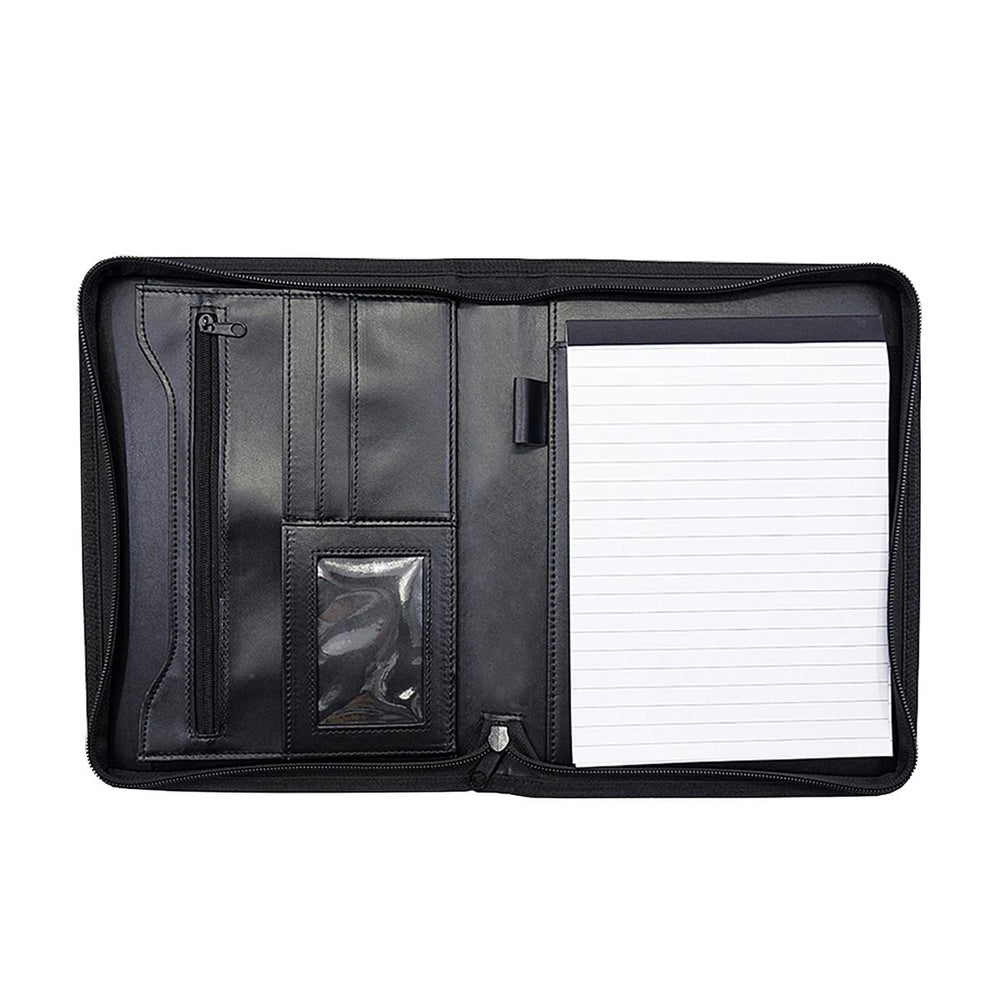Writing case with A5 notepad, black