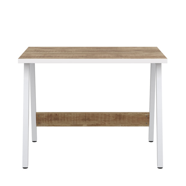 Schreibtisch APOT 100 x 58 x 75 cm natur/weiss