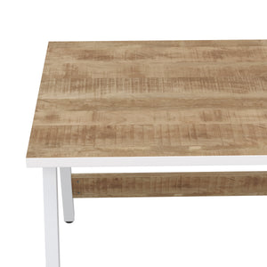 Schreibtisch APOT 100 x 58 x 75 cm natur/weiss