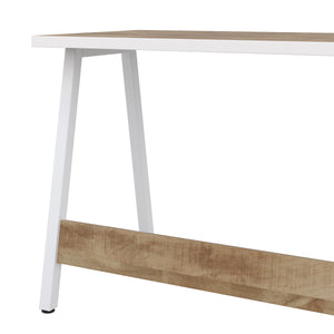 Schreibtisch APOT 100 x 58 x 75 cm natur/weiss