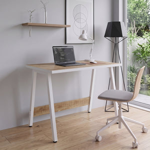 Schreibtisch APOT 100 x 58 x 75 cm natur/weiss