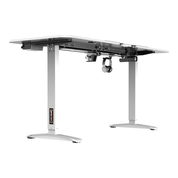 Tavolo elettrico regolabile in altezza Oxnard, 160x75cm, bianco