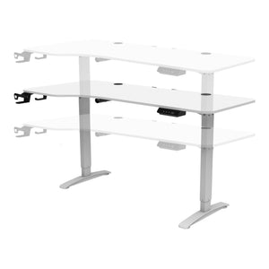 Tavolo elettrico regolabile in altezza Oxnard, 160x75cm, bianco
