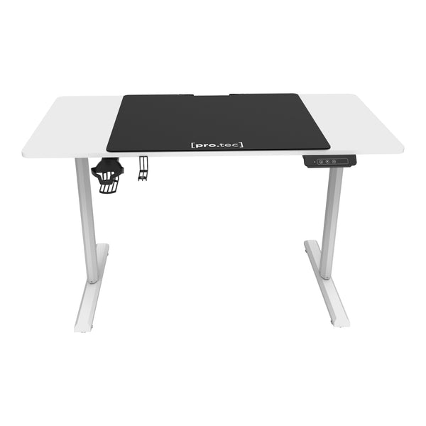 Tavolo regolabile in altezza Pomona elettrico 110x60cm bianco