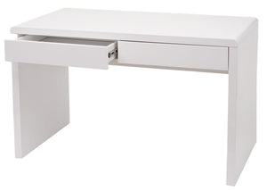 Schreibtisch Arbeitstisch, Hochglanz 100x60cm weiss