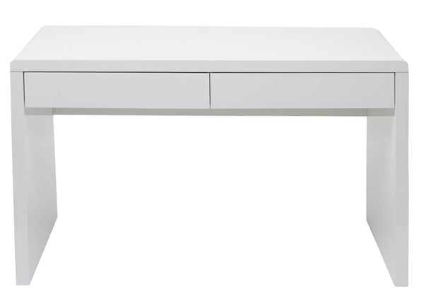 Schreibtisch Arbeitstisch, Hochglanz 100x60cm weiss
