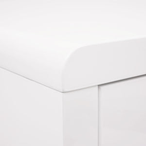 Schreibtisch Arbeitstisch, Hochglanz 100x60cm weiss