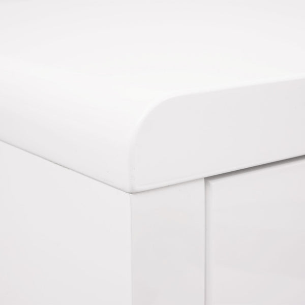 Schreibtisch Arbeitstisch, Hochglanz 100x60cm weiss