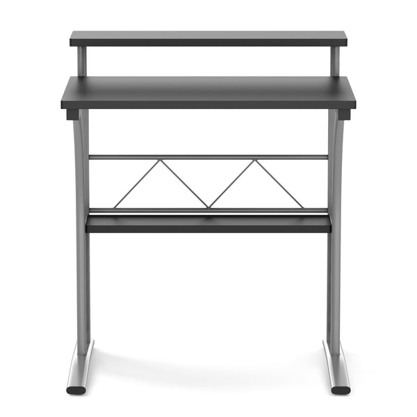 Schreibtisch BREND 71 x 52 x 84 cm schwarz/silber
