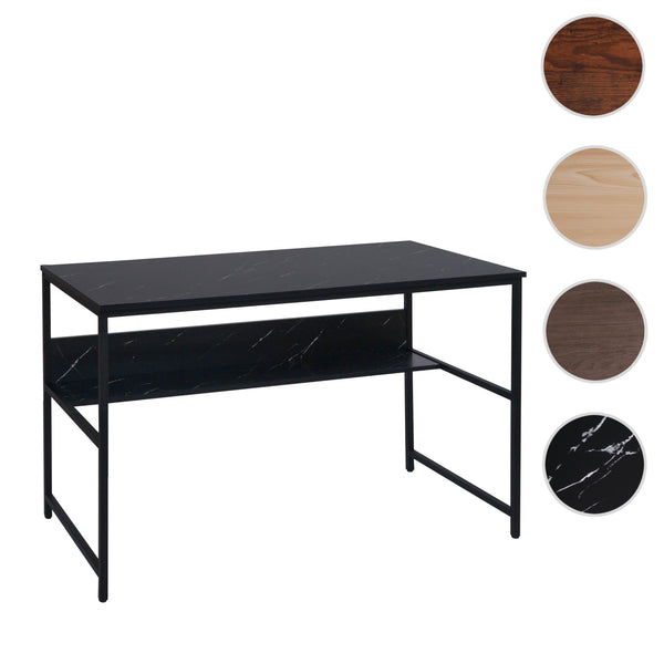 Schreibtisch Bürotisch Computertisch 120x60cm Marmor-Optik schwarz