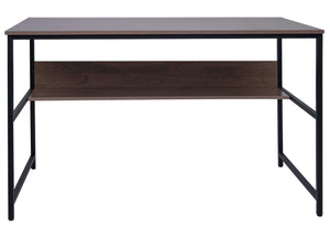 Schreibtisch Bürotisch Computertisch 120x60cm grau-braun