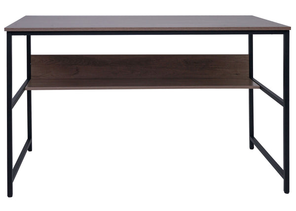 Schreibtisch Bürotisch Computertisch 120x60cm grau-braun