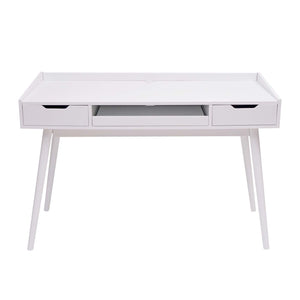 Schreibtisch Bürotisch Computertisch, MDF 120x55cm weiss