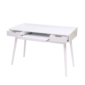 Schreibtisch Bürotisch Computertisch, MDF 120x55cm weiss