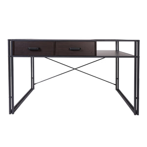 Schreibtisch Bürotisch Industrial 76x120x70cm dunkelbraun