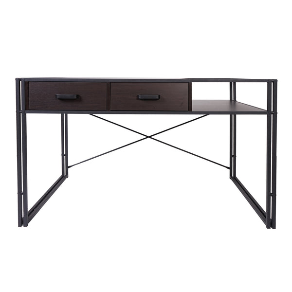 Schreibtisch Bürotisch Industrial 76x120x70cm dunkelbraun