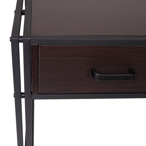Schreibtisch Bürotisch Industrial 76x120x70cm dunkelbraun