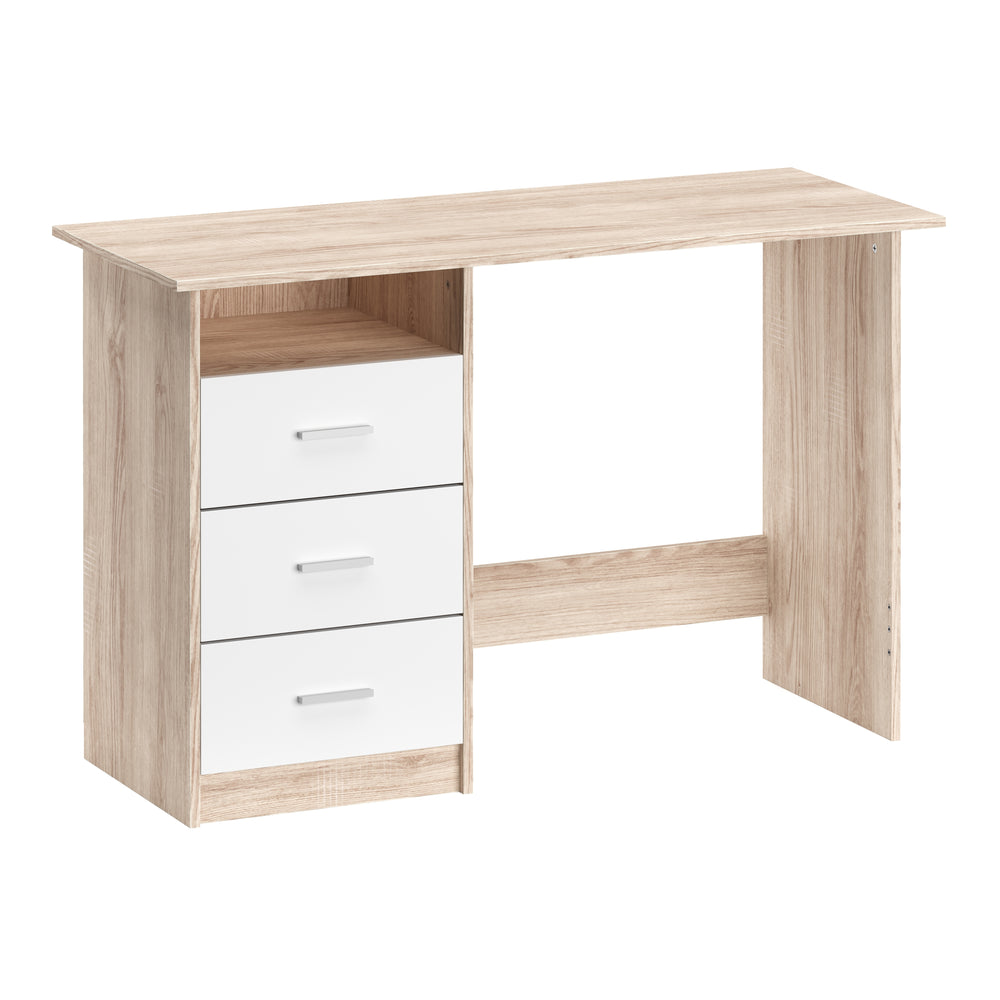 Bureau CANOPUS 120 x 48 cm marron clair/blanc