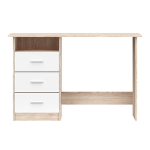 Schreibtisch CANOPUS 120 x 48 cm hellbraun/weiss