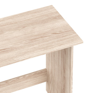 Schreibtisch CANOPUS 120 x 48 cm hellbraun/weiss