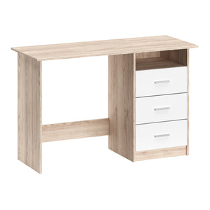 Schreibtisch CANOPUS 120 x 48 cm hellbraun/weiss