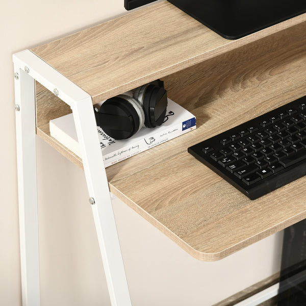 Schreibtisch Computertisch Bürotisch mit Ablagefach 84x45x85cm