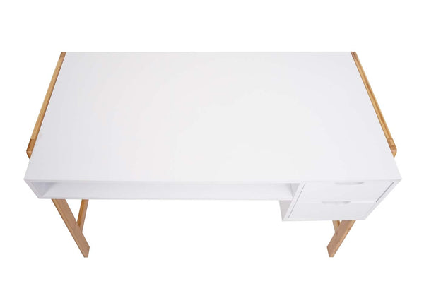 Schreibtisch Computertisch mit Schublade Bambus 76x115x58cm