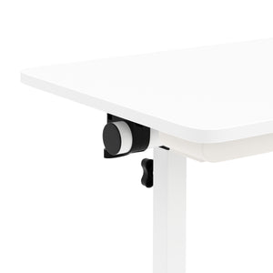 Laptoptisch DEREK klappbar auf Rollen 80 x 40 x 65 - 88 cm weiss