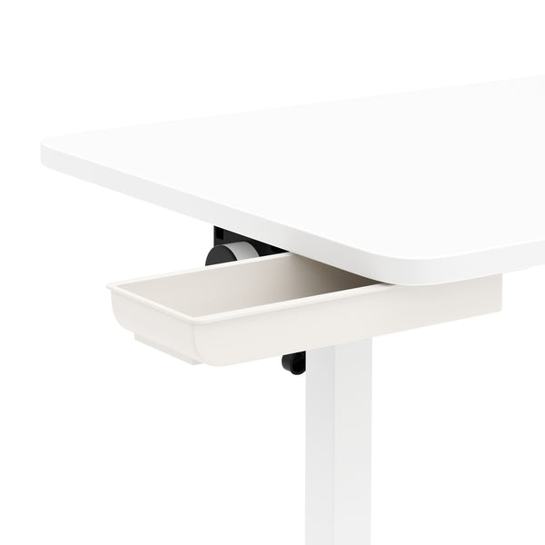 Laptoptisch DEREK klappbar auf Rollen 80 x 40 x 65 - 88 cm weiss