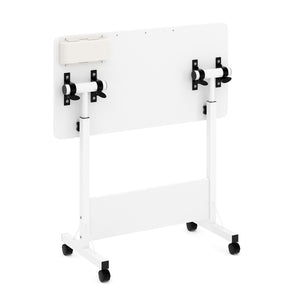 Laptoptisch DEREK klappbar auf Rollen 80 x 40 x 65 - 88 cm weiss