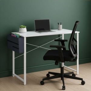 Schreibtisch FENIX mit Organizer 100 x 48 x 74 cm weiss
