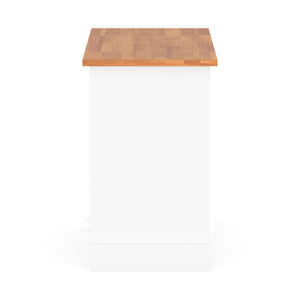 Schreibtisch GAEL 105 x 49 cm weiss/natur