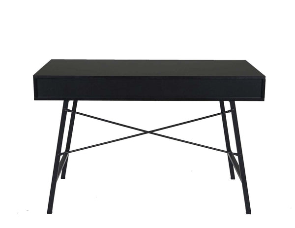 Schreibtisch HWC-E92 Bürotisch Computertisch 3D-Struktur 120x60xcm schwarz