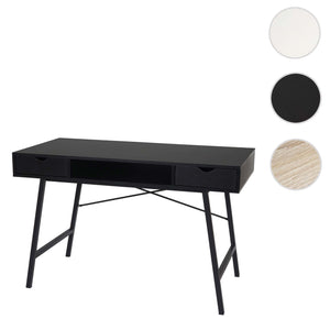 Schreibtisch HWC-E92 Bürotisch Computertisch 3D-Struktur 120x60xcm schwarz