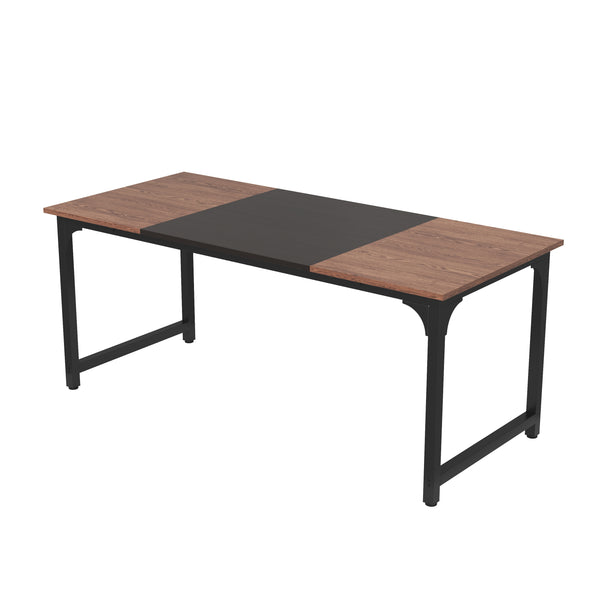 Schreibtisch KARL 180 x 80 x 75 cm braun/schwarz