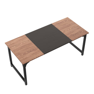 Schreibtisch KARL 180 x 80 x 75 cm braun/schwarz