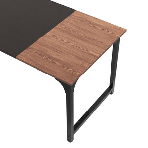 Schreibtisch KARL 180 x 80 x 75 cm braun/schwarz