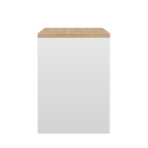 Schreibtisch KWARK mit Schublade 80 x 55 x 76 cm weiss/natur