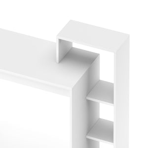Schreibtisch LEONARD mit Regal rechts 100 x 40 x 90 cm weiss