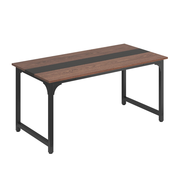 Schreibtisch MATIAS 160 x 80 x 75 cm braun/schwarz