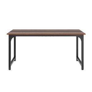 Schreibtisch MATIAS 160 x 80 x 75 cm braun/schwarz